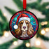 Cocker Spaniel in Santa Hat Suncatcher Decoration - CLEARANCE